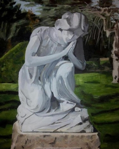 Statue 1 Acryl on canvas, 2013 Copyright by Anny Langer 